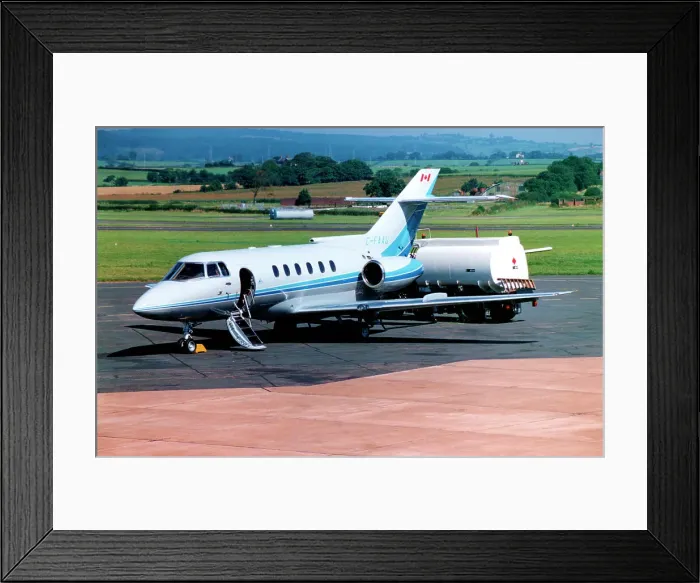 Framed Print : BAe 125-800A C-FAAU Framed Print : BAe 125-800A C-FAAU