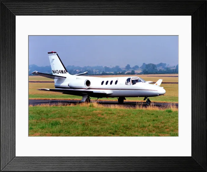 Framed Print : Cessna 500 Citation I N404MA
