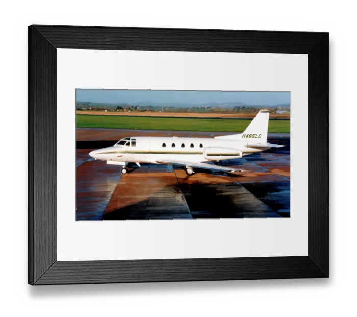 Framed Print : Rockwell Sabreliner N465LC Framed Print : Rockwell Sabreliner N465LC