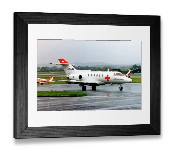 Framed Print : BAe 125-800A HB-VIK Framed Print : BAe 125-800A HB-VIK