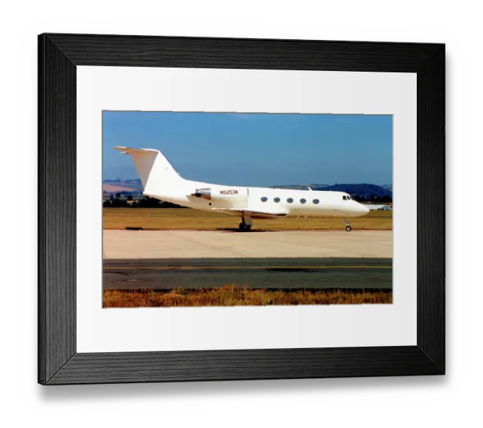 Framed Print : Grumman Gulfstream II N5253A Framed Print : Grumman Gulfstream II N5253A