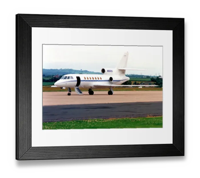 Framed Print : Dassault Falcon 50 N90005 Framed Print : Dassault Falcon 50 N90005