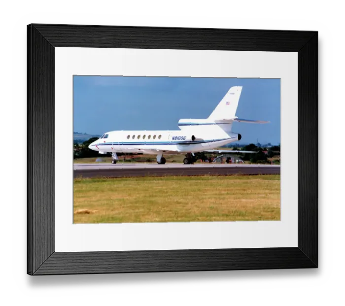 Framed Print : Dassault Falcon 50 N8100E Framed Print : Dassault Falcon 50 N8100E