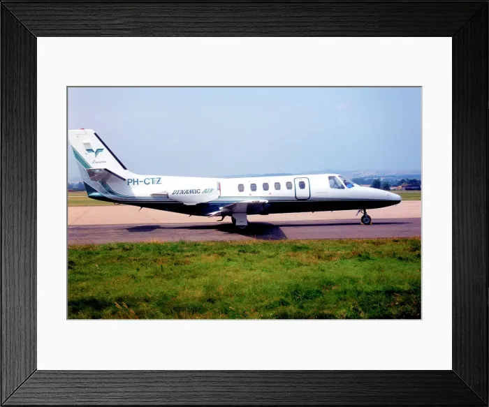 Framed Print : Cessna 550 Citation II PH-CTZ Framed Print : Cessna 550 Citation II PH-CTZ