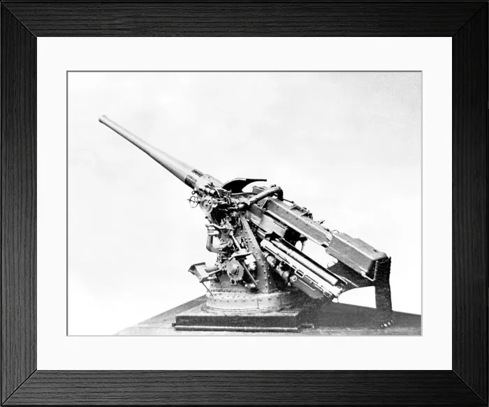 Framed Print : Naval anti-aircraft gun Framed Print : Naval anti-aircraft gun