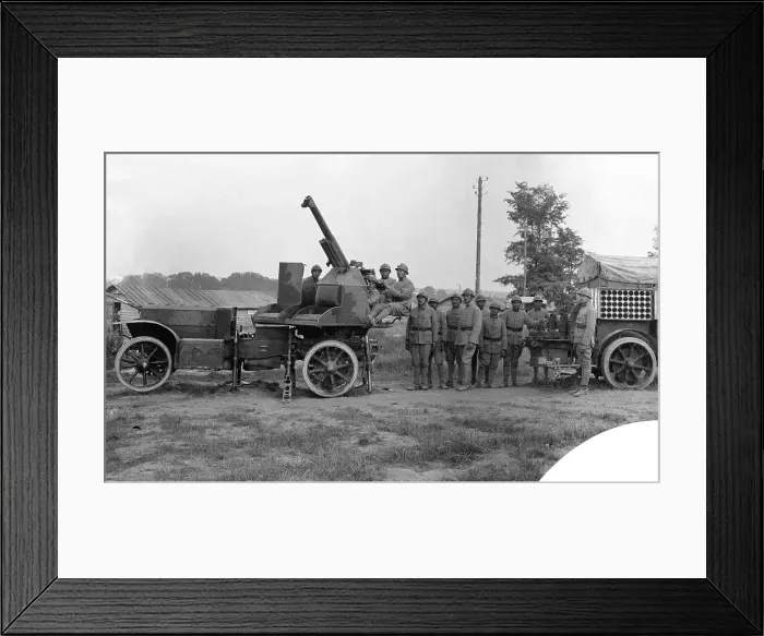 Framed Print : Canon de 75mm Antiaerien Mle 1913-1917 Framed Print : Canon de 75mm Antiaerien Mle 1913-1917