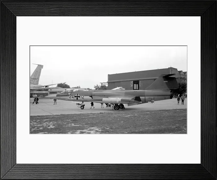 Framed Print : Lockheed RF-104G Starfighter 24+12