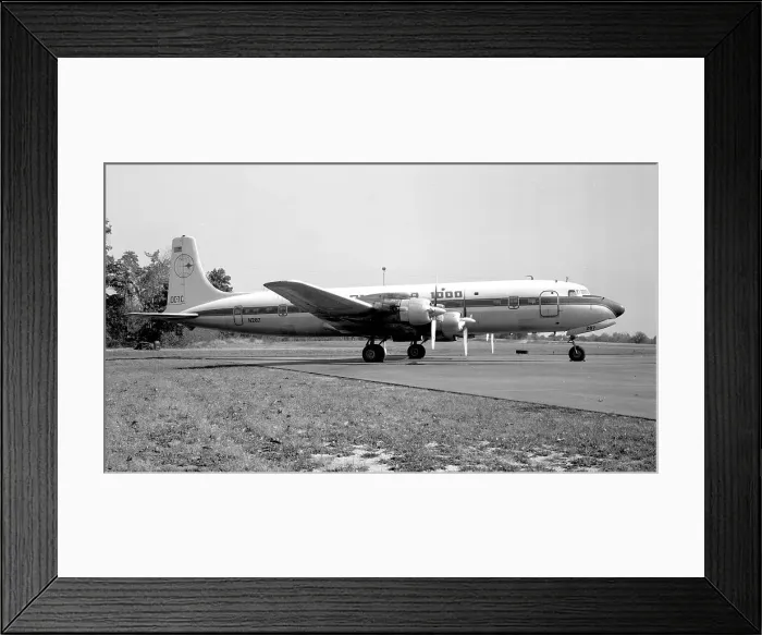 Framed Print : Douglas DC-7C N287 Framed Print : Douglas DC-7C N287