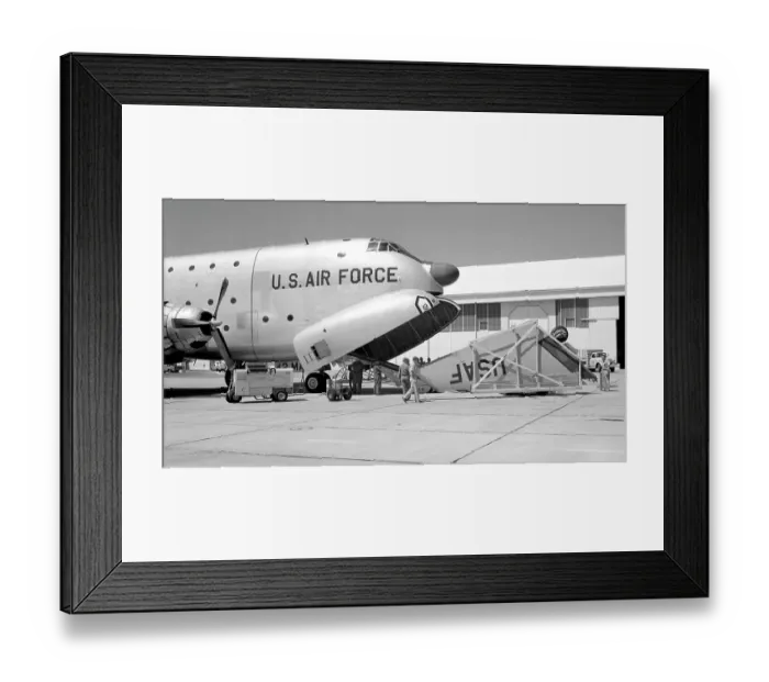 Framed Print : Douglas C-124C Globemaster II 51-168 & F-100A 52-5762 Framed Print : Douglas C-124C Globemaster II 51-168 & F-100A 52-5762