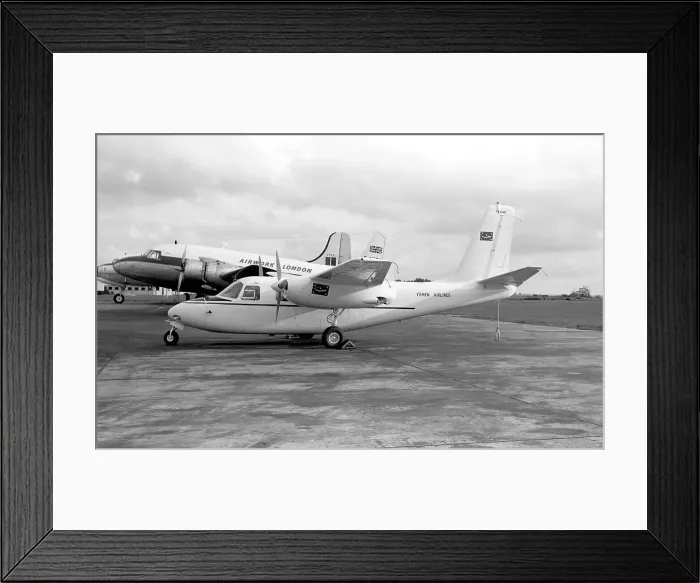 Framed Print : Aero Commander 680 YE-AAO Framed Print : Aero Commander 680 YE-AAO