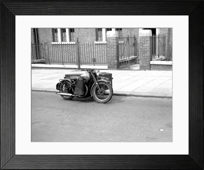 Framed Print : BSA motorcycle with sidecar Framed Print : BSA motorcycle with sidecar