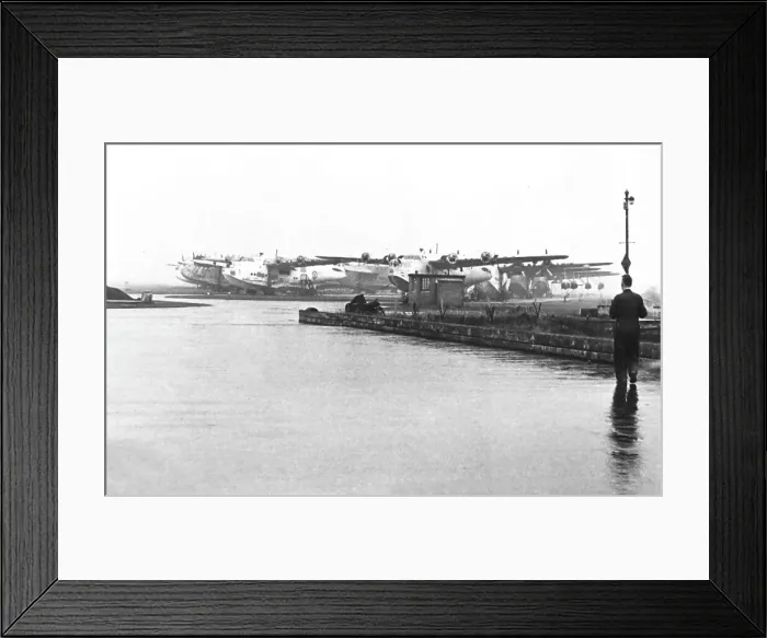 Framed Print : Short Sunderlands stored at Sydenham Framed Print : Short Sunderlands stored at Sydenham