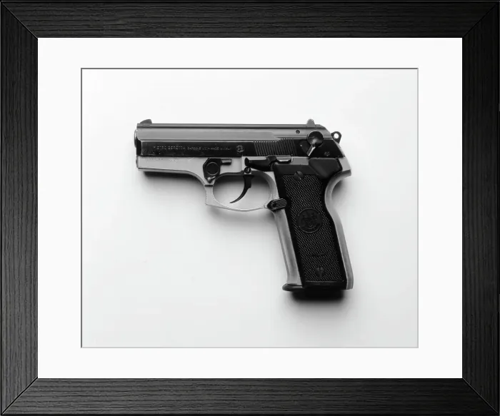 Framed Print : Beretta automatic pistol Framed Print : Beretta automatic pistol