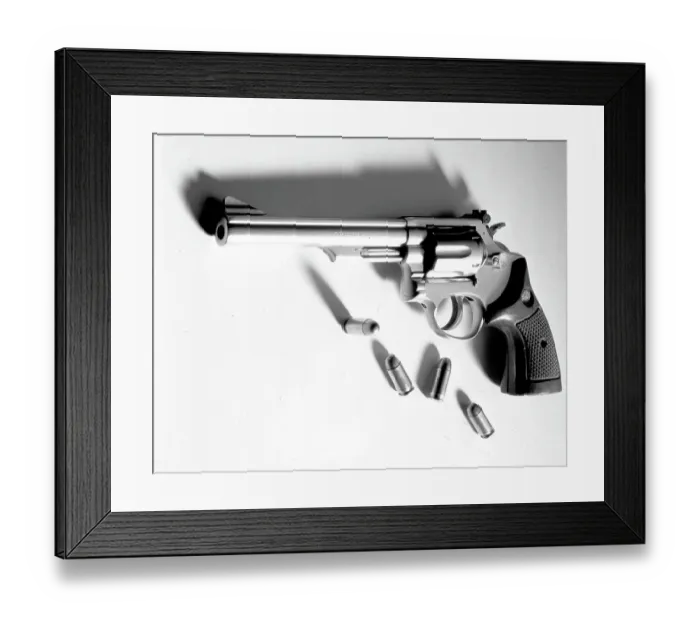 Framed Print : Taurus revolver Framed Print : Taurus revolver