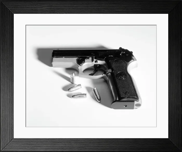 Framed Print : Beretta automatic pistol Framed Print : Beretta automatic pistol