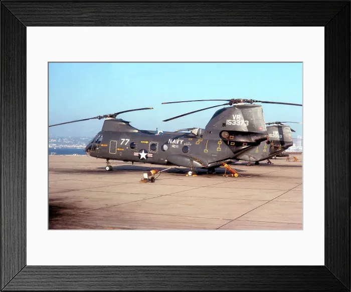 Framed Print : Boeing-Vertol CH-46D Sea Knight 153373 Framed Print : Boeing-Vertol CH-46D Sea Knight 153373