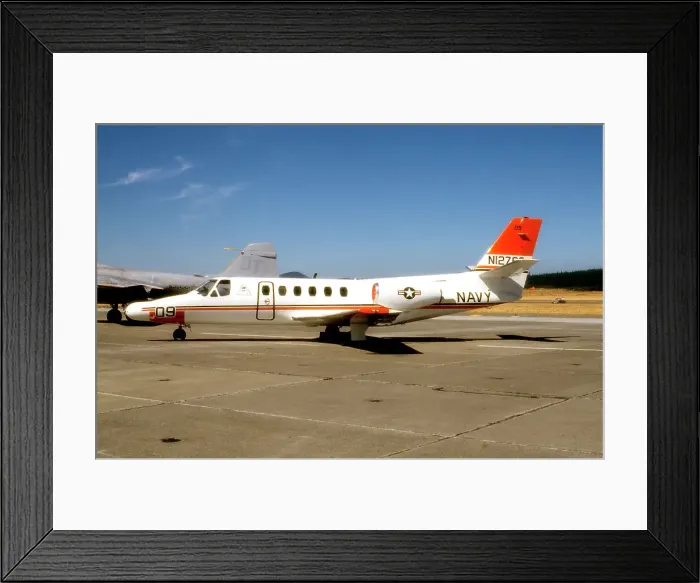 Framed Print : Cessna T-47A Citation II N12763 Framed Print : Cessna T-47A Citation II N12763