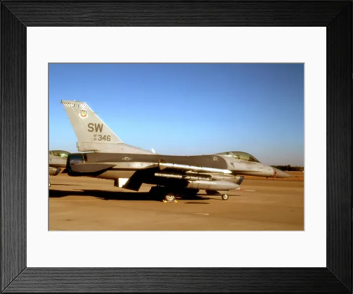 Framed Print : General Dynamics F-16C Fighting Falcon 91-0346 Framed Print : General Dynamics F-16C Fighting Falcon 91-0346