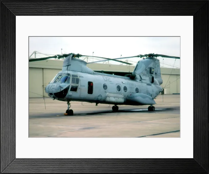 Framed Print : Boeing-Vertol CH-46E Sea Knight 154015 Framed Print : Boeing-Vertol CH-46E Sea Knight 154015