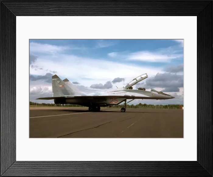 Framed Print : Mikoyan Gurevich MiG-29UB Red 25 Framed Print : Mikoyan Gurevich MiG-29UB Red 25