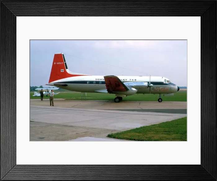 Framed Print : Hawker Siddeley HS.748 G-ARAY