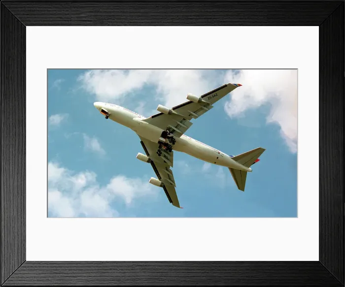 Framed Print : Boeing 747-444 ZS-SAZ Framed Print : Boeing 747-444 ZS-SAZ