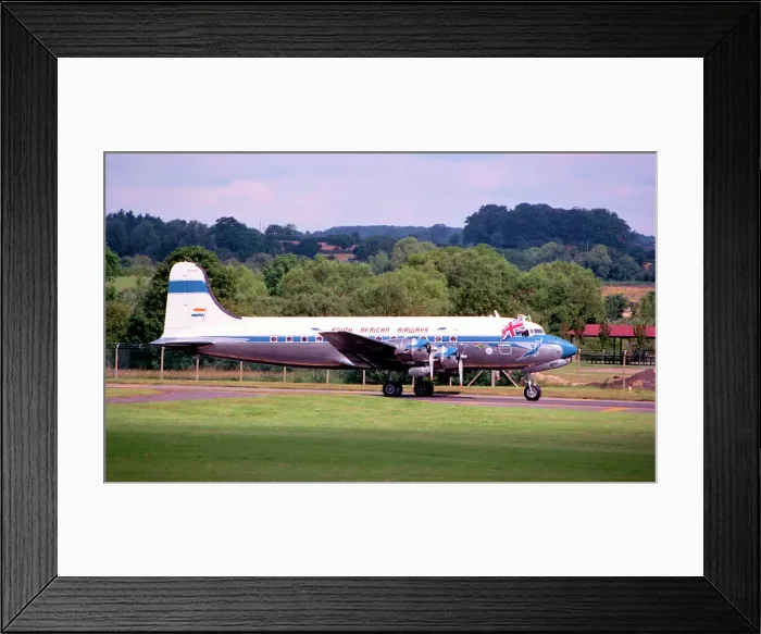 Framed Print : Douglas DC-4 ZS-BMH Framed Print : Douglas DC-4 ZS-BMH