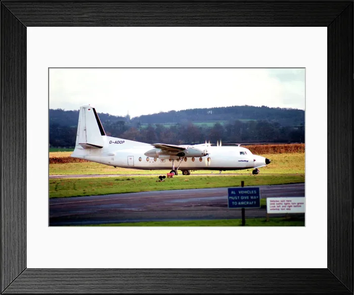 Framed Print : Fokker F-27-600 Friendship D-ADOP Framed Print : Fokker F-27-600 Friendship D-ADOP