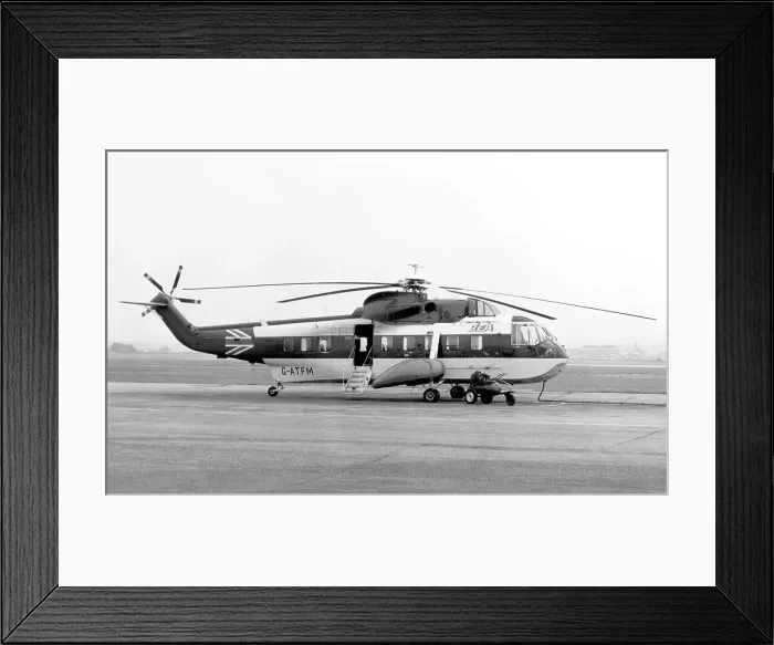 Framed Print : Sikorsky S-61N G-ATFM Framed Print : Sikorsky S-61N G-ATFM