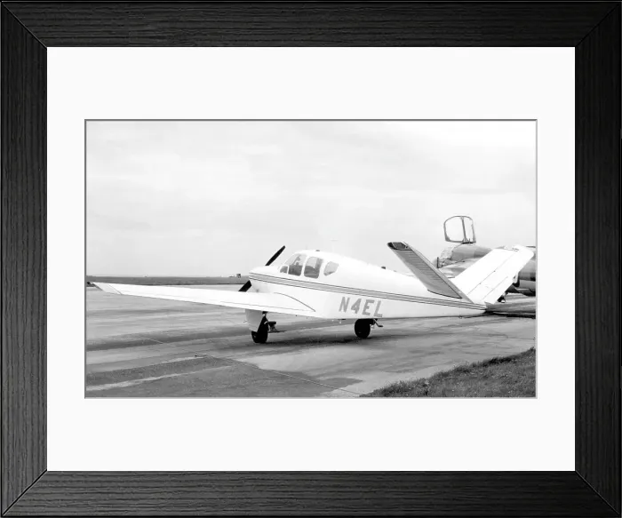 Framed Print : Beech Bonanza N4EL Framed Print : Beech Bonanza N4EL