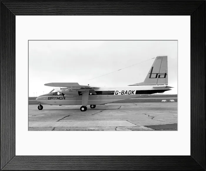 Framed Print : Britten-Norman BN-2A Islander G-BADK Framed Print : Britten-Norman BN-2A Islander G-BADK