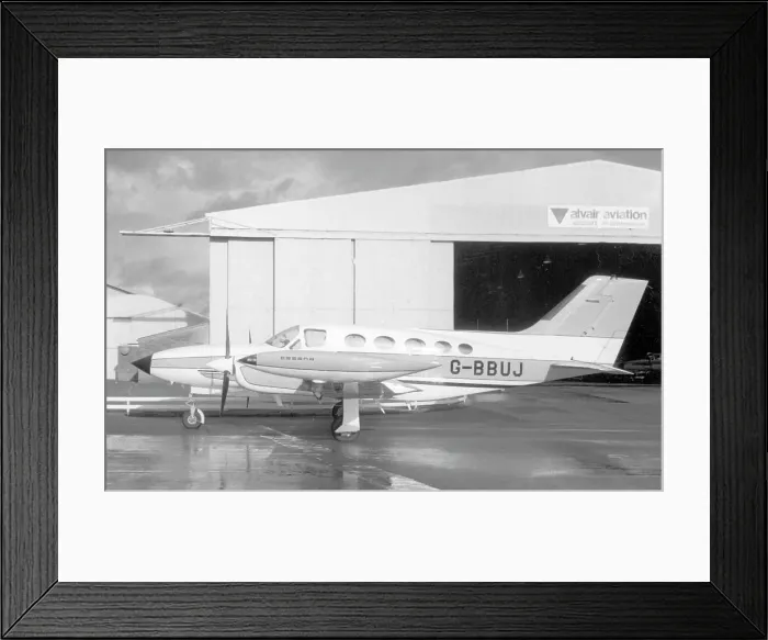 Framed Print : Cessna 421B Golden Eagle G-BBUJ Framed Print : Cessna 421B Golden Eagle G-BBUJ