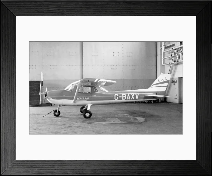 Framed Print : Reims-Cessna FA150L G-BAXV Framed Print : Reims-Cessna FA150L G-BAXV