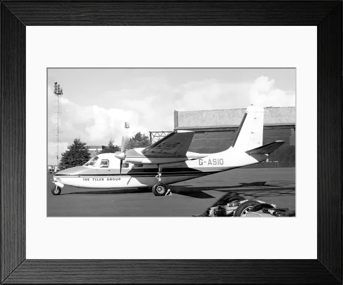 Framed Print : Aero Commander 500A G-ASIO Framed Print : Aero Commander 500A G-ASIO