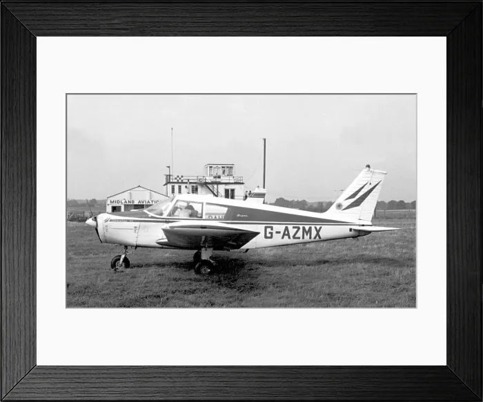 Framed Print : Piper PA-28 Cherokee G-AZMX Framed Print : Piper PA-28 Cherokee G-AZMX
