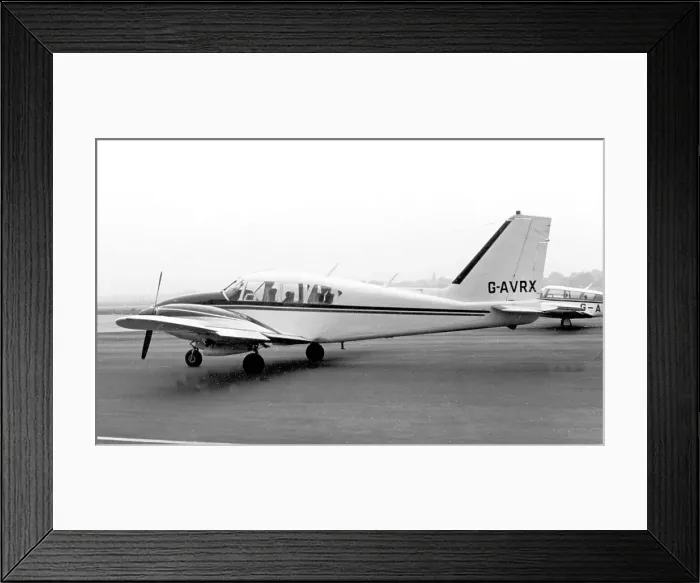 Framed Print : Piper PA-23 Aztec G-AVRX Framed Print : Piper PA-23 Aztec G-AVRX