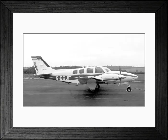 Framed Print : Beech 58 Baron G-BBJF Framed Print : Beech 58 Baron G-BBJF