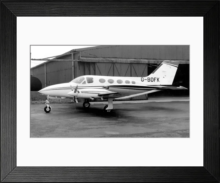 Framed Print : Cessna 414 Chancellor G-BDFK Framed Print : Cessna 414 Chancellor G-BDFK