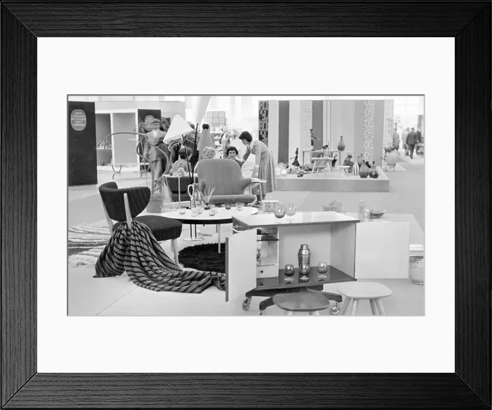 Framed Print : A display at a German handicraft exhibition Framed Print : A display at a German handicraft exhibition