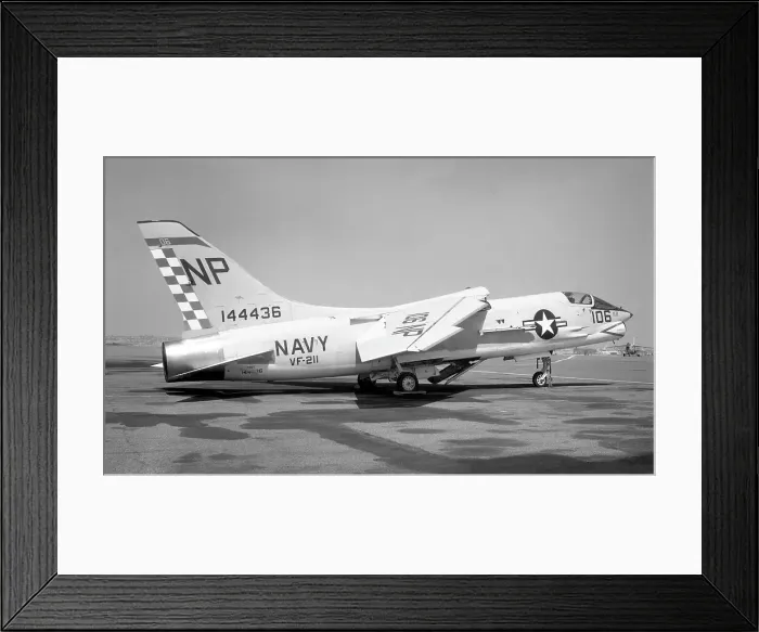 Framed Print : Vought F8U-1 Crusader 144436 Framed Print : Vought F8U-1 Crusader 144436