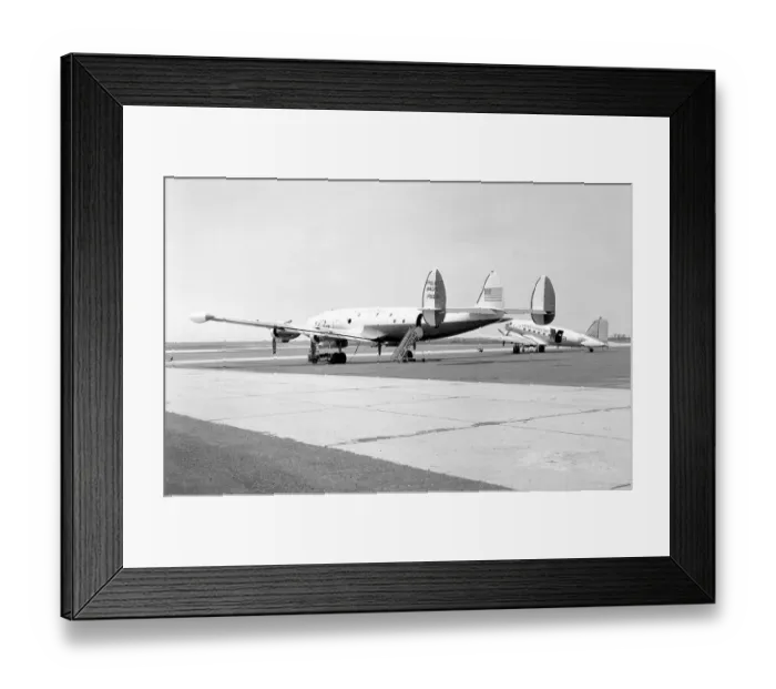 Framed Print : Lockheed NC-121K 145925 Paisano Dos & Douglas C-47H 12423 Framed Print : Lockheed NC-121K 145925 Paisano Dos & Douglas C-47H 12423