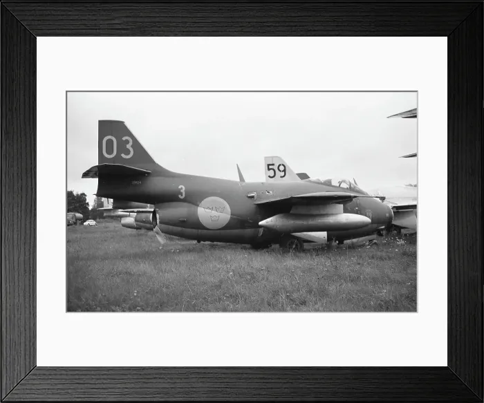 Framed Print : Saab J 29F Tunnan 29424 - 03 Framed Print : Saab J 29F Tunnan 29424 - 03