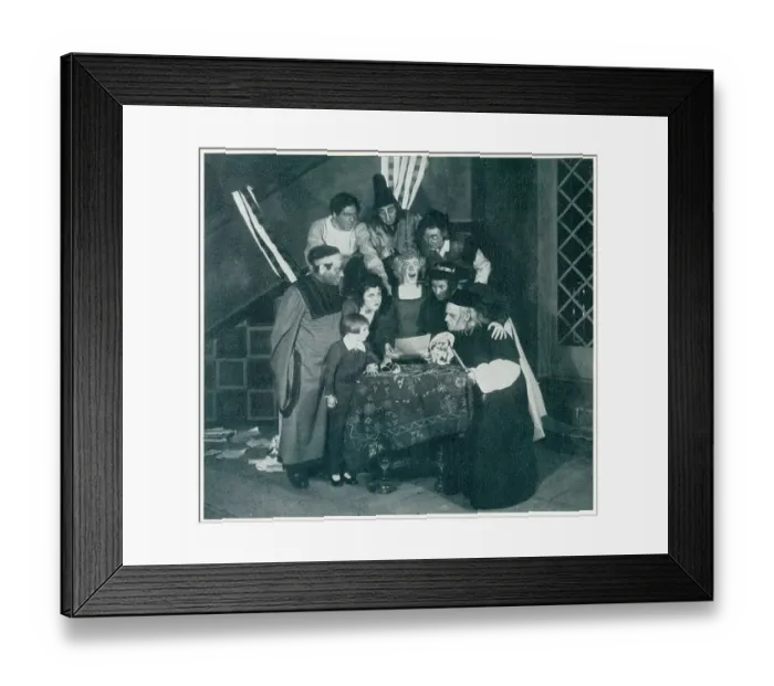 Framed Print : A production of Gianni Schicchi at the Staatsoper, Berlin Date: 1928 Framed Print : A production of Gianni Schicchi at the Staatsoper, Berlin Date: 1928