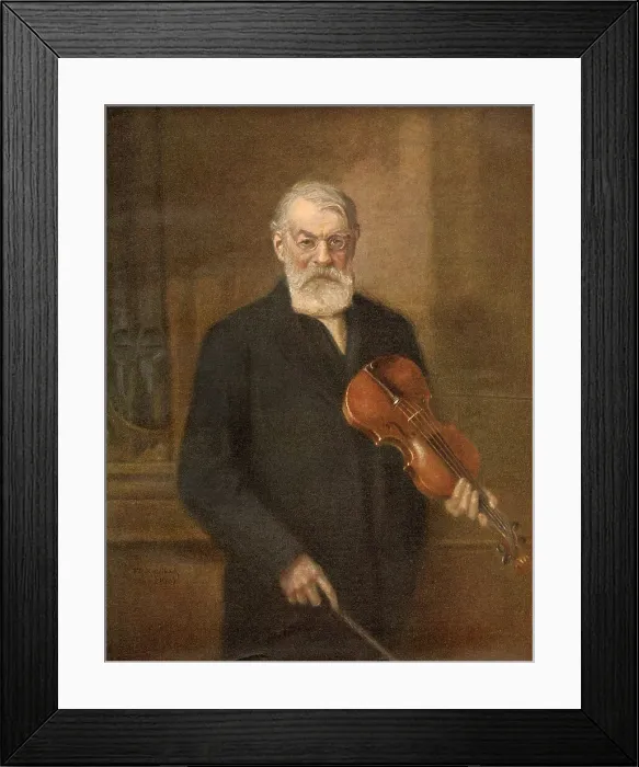 Framed Print : JOSEPH JOACHIM (1831 - 1907), Hungarian musician. Date: 1909 Framed Print : JOSEPH JOACHIM (1831 - 1907), Hungarian musician. Date: 1909