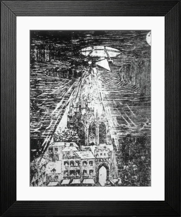 Framed Print : Peterborough Airship Framed Print : Peterborough Airship