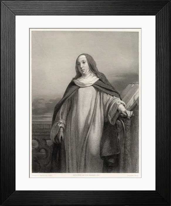 Framed Print : SAINT JEANNE-FRANCOISE DE CHANTAL (1572 - 1641), French divine Framed Print : SAINT JEANNE-FRANCOISE DE CHANTAL (1572 - 1641), French divine