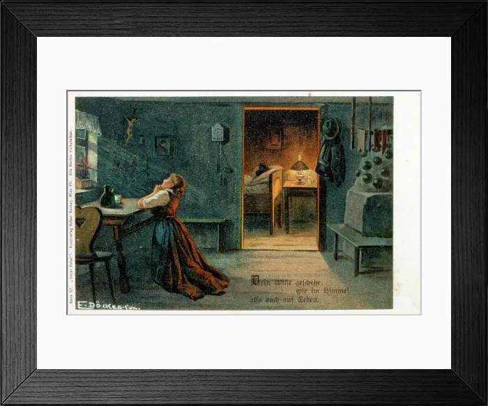 Framed Print : Thy will be done... Date: early 20th century Framed Print : Thy will be done... Date: early 20th century