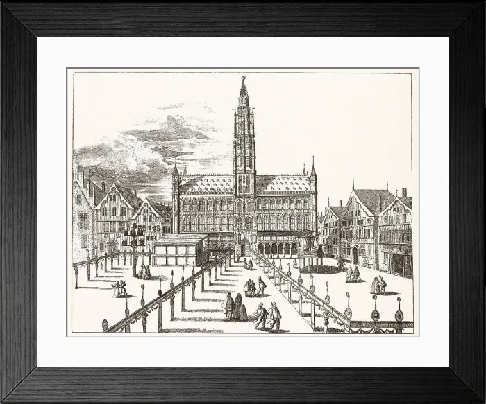 Framed Print : The Grand Place. Date: 1594 Framed Print : The Grand Place. Date: 1594