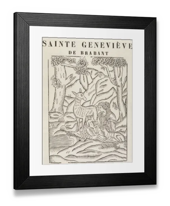 Framed Print : SAINT GENEVIEVE OF BRABANT French nun and saint Date: 422-500 Framed Print : SAINT GENEVIEVE OF BRABANT French nun and saint Date: 422-500