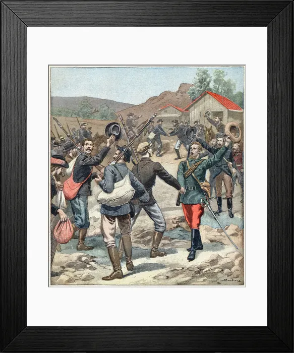 Framed Print : Afrikaans of Cape Colony join the Boers of the Transvaal. Date: 1899 Framed Print : Afrikaans of Cape Colony join the Boers of the Transvaal. Date: 1899